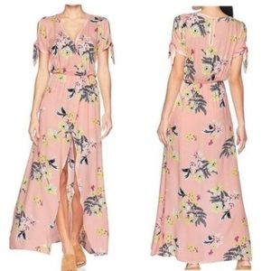 NWT Pink Floral Romper with Maxi Skirt SKORT